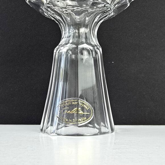 10" Etched Cut Crystal Christmas Tree Topper Vintage Rogaska Gallia - Picture 6 of 7